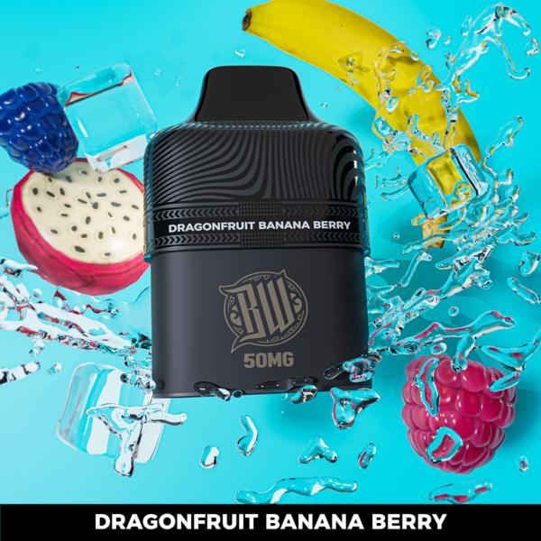 Bewolk Dragonfruit Banana Berry 5% Disposable, 6K Puffs