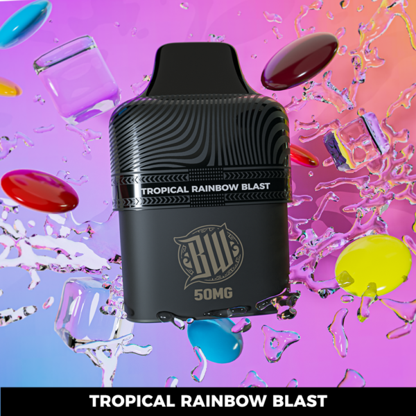 Bewolk Tropical Rainbow Blast 5% Disposable, 6K Puffs