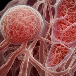 A bronchioles thats got healed scarring from popcorn lung 