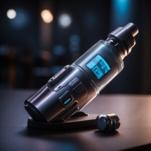 Specialized high tech Vape sitting on a bench in the gym 