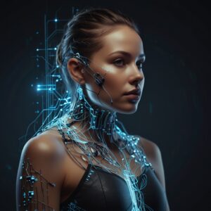 Vapings New World Integrations | Tech & AI 4 A human with wires all over their body integrating it with their vape